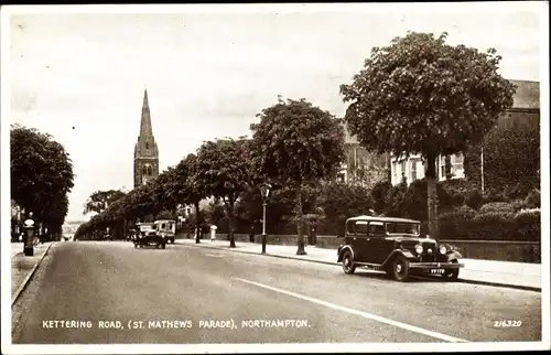 Ak Northampton East Midlands England, Ketterin Road, St. Mathews Parade