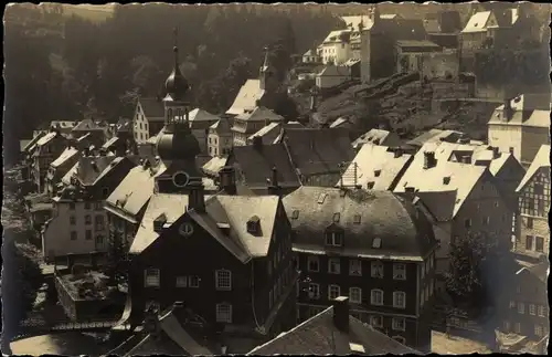 Foto Ak Monschau Montjoie in der Eifel, Panorama