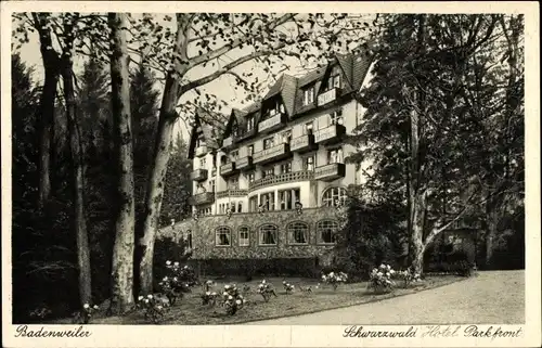Ak Badenweiler im Kreis Breisgau Hochschwarzwald, Teilansicht, Schwarzwald Hotel von Vollmar-Leubner