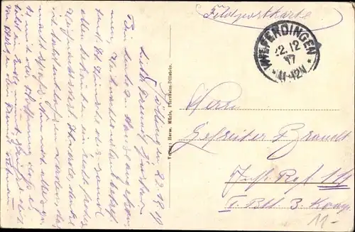 Ak Wilferdingen Remchingen im Enzkreis, Totalansicht von Ort, Kirche, Straßenpartie