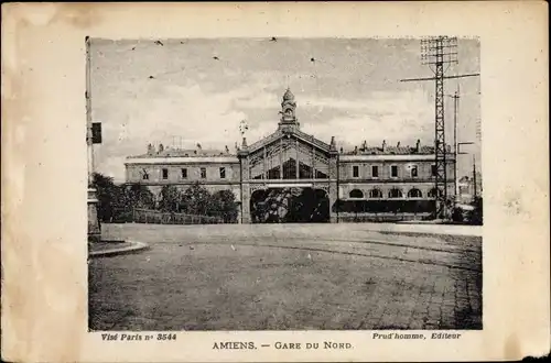 Ak Amiens Somme, Gare du Nord