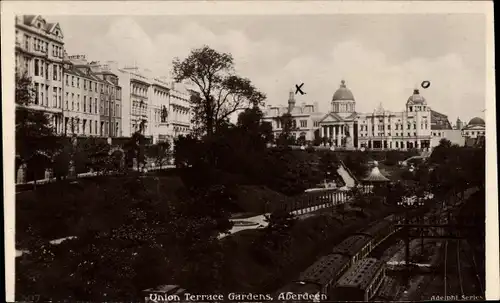 Ak Aberdeen Schottland, Union Terrace Gardens