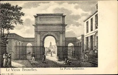 Künstler Ak Bruxelles Brüssel, La Porte Guillaume