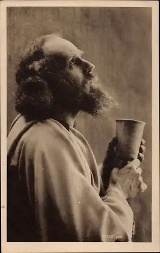 Ak Passionsspiele Oberammergau 1922, Theaterszene, Nr. 57, Jesus beim Abendmahle