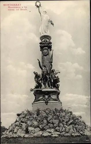 Ak Montserrat Katalonien, Monumento a los heroes del Bruch