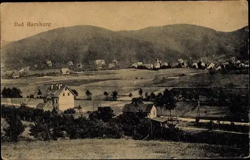 Ak Bad Harzburg in Niedersachsen, Panorama vom Ort