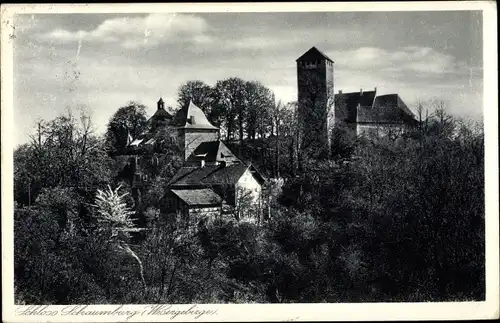 Ak Rinteln an der Weser, Schloss Schaumburg, Gasthaus und Sommerfrische