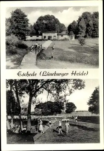 Ak Eschede in der Lüneburger Heide, Badeanstalt, Freibad