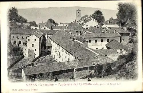 Ak Verna Casentino Toscana, Panorama del Convento