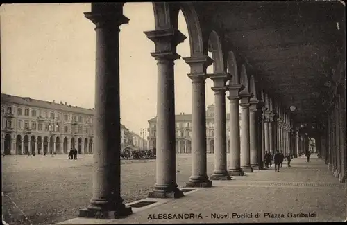 Ak Alessandria Piemonte, Nuovi Portici di Piazza Garibaldi