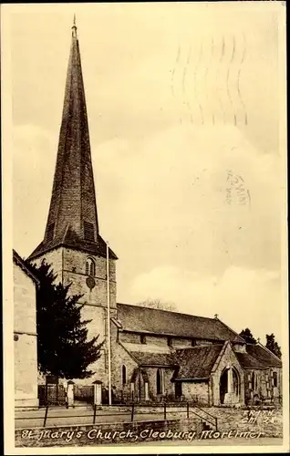 Ak Cleobury Mortimer Shropshire England, St. Mary's Church