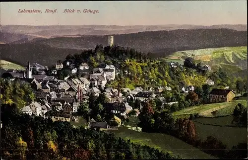 Ak Bad Lobenstein in Thüringen, Blick vom Gehege