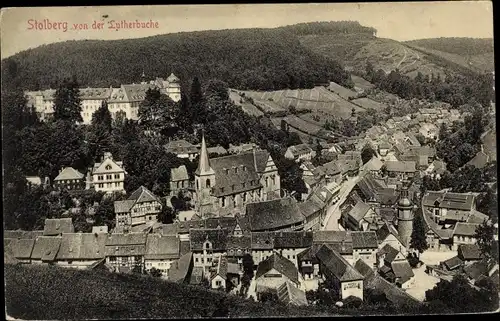 Ak Stolberg Südharz, Blick von der Lutherbuche