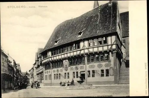 Ak Stolberg Südharz, Ansicht des Rathauses