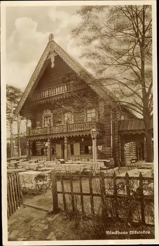 Foto Ak Berlin Zehlendorf Wannsee, Blockhaus Nikolskoe