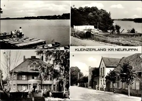 Ak Kleinzerlang Rheinsberg in Brandenburg, Am Kleinen Pälitzsee, FDGB Café Pälitzsee, Heim Frieden