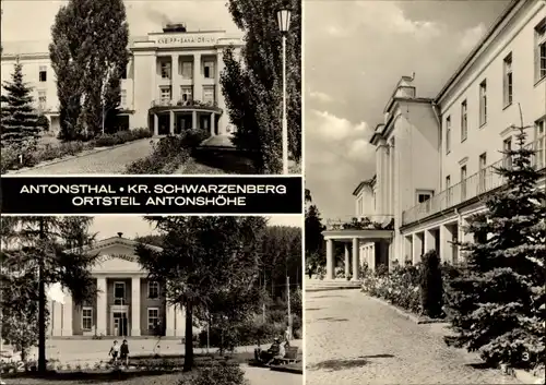 Ak Antonshöhe Breitenbrunn im Erzgebirge, Kneipp Sanatorium, Klubhaus