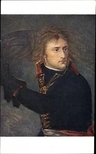 Künstler Ak Gros, A. J., Bonaparte à Arcole, Portrait, Napoleon