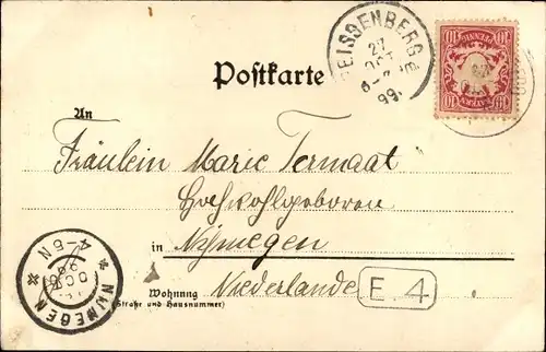 Litho Hohenpeißenberg in Bayern, Am Hohen Peissenberg, Bad Hihen Sulz, Berge