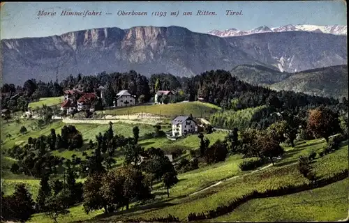 Ak Oberbozen am Ritten Südtirol, Maria Himmelfahrt