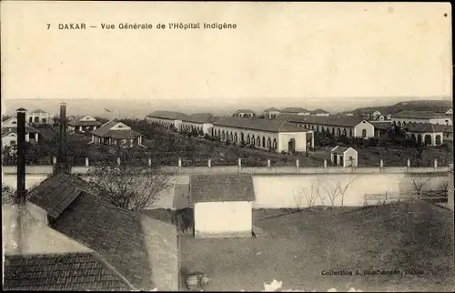 Ak Dakar Senegal, Vue Générale de l'Hôpital Indigène