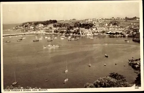 Ak Brixham Torbay England, Outer Harbour and general view