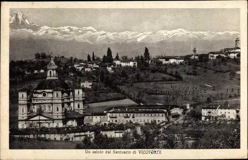 Ak Vicoforte Mondovi Piemonte, Panorama