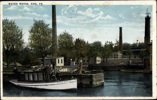 Ak Erie Pennsylvania USA, Water Works boat