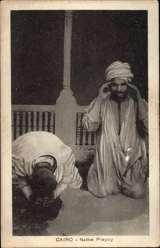 Ak Cairo Kairo Ägypten, Native Praying