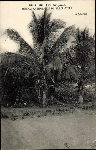 Ak Brazzaville Franz. Kongo, Mission Catholique, le Cocotier