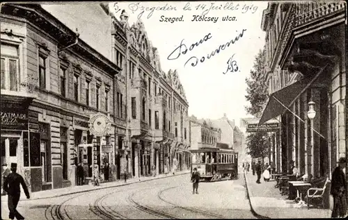 Ak Segedin Szeged Ungarn, Kölcsey utca