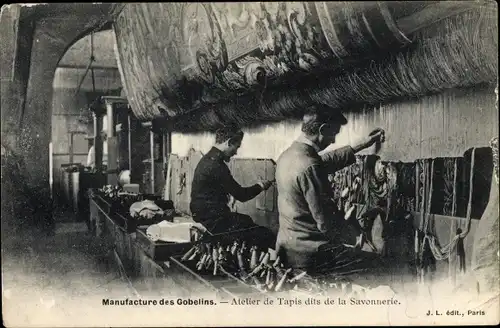 Ak Manufacture des Gobelins, Atelier de Tapis dits de la Savonnerie