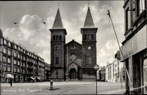 Ak Århus Aarhus Dänemark, Sct. Pauls Kirche