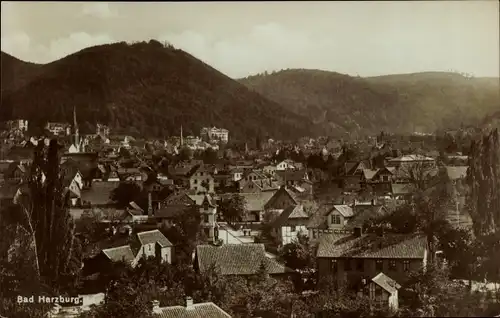 Ak Bad Harzburg in Niedersachsen, Blick über die Dächer der Stadt