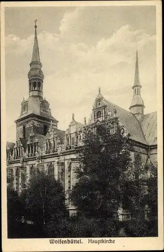 Ak Wolfenbüttel in Niedersachsen, Hauptkirche