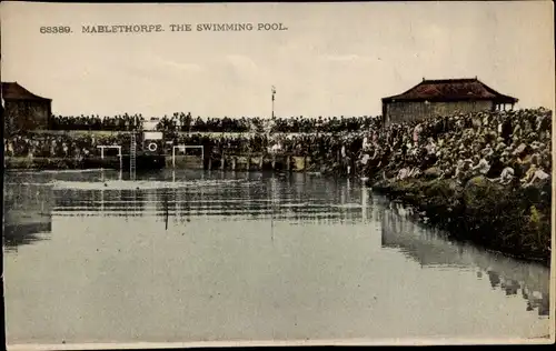 Ak Mablethorpe Lincolnshire England, The Swimming Pool