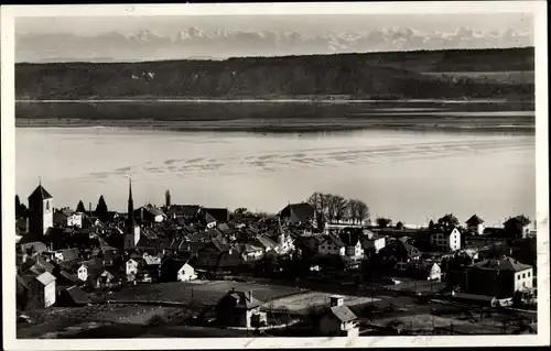 Ak La Neuveville Kt. Bern Schweiz, Panorama vom Ort