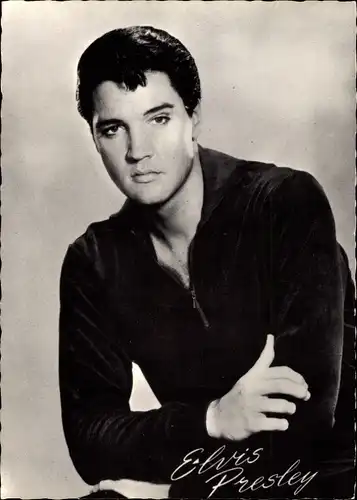 Ak Schauspieler und Rock n Roll Musiker Elvis Presley, Portrait