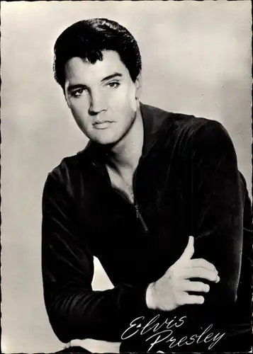 Ak Schauspieler und Rock n Roll Musiker Elvis Presley, Portrait