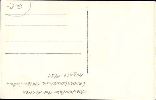 Foto Ak Holzminden in Niedersachsen, 100 Jahr Feier der Höheren Landesbauschule
