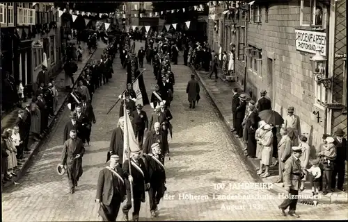 Foto Ak Holzminden in Niedersachsen, 100 Jahr Feier der Höheren Landesbauschule 1931