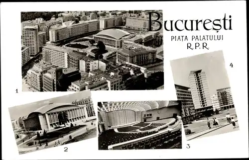 Ak București Bukarest Rumänien, Piata Palatului, Sala