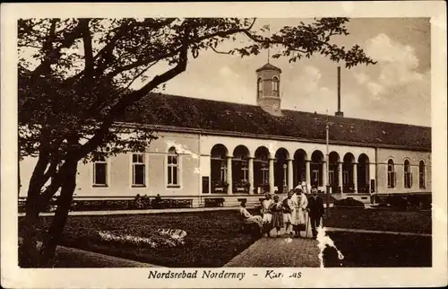 Ak Norderney in Ostfriesland, Kurhaus, Personen