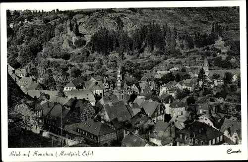 Ak Monschau Montjoie in der Eifel, Blick über die Dächer der Stadt