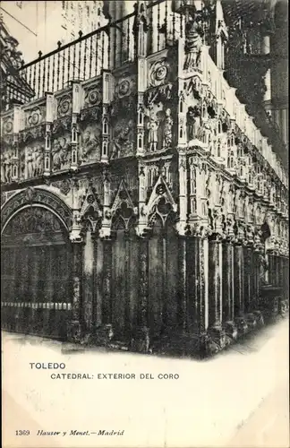 Ak Toledo Kastilien La Mancha, Catedral, Exterior del Coro