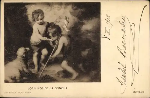 Künstler Ak Murillo, Bartolomé Esteban, Los Ninos de la Concha