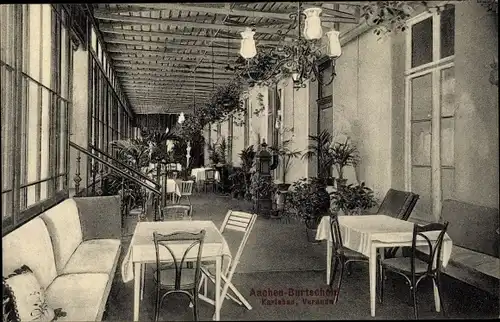 Ak Burtscheid Aachen, Karlsbad, Veranda