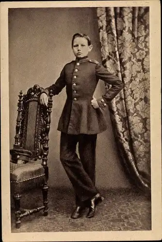 Ak Generalfeldmarschall Paul von Hindenburg, Kadett in Wahlstatt 1860