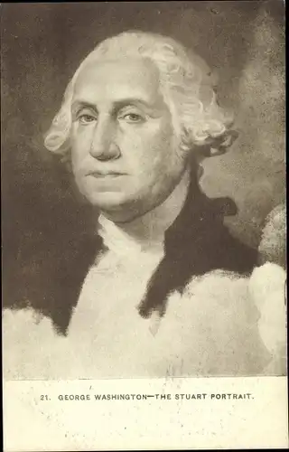 Künstler Ak George Washington, von 1789 bis 1797 erster Präsident der USA