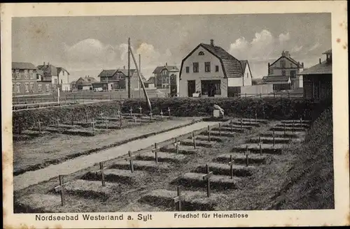 Ak Westerland auf Sylt, Friedhof für Heimatlose